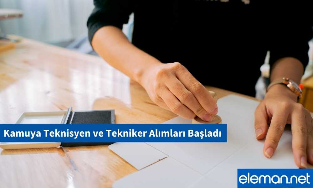 Kamu Alımı Tekniker Teknisyen Mühendis