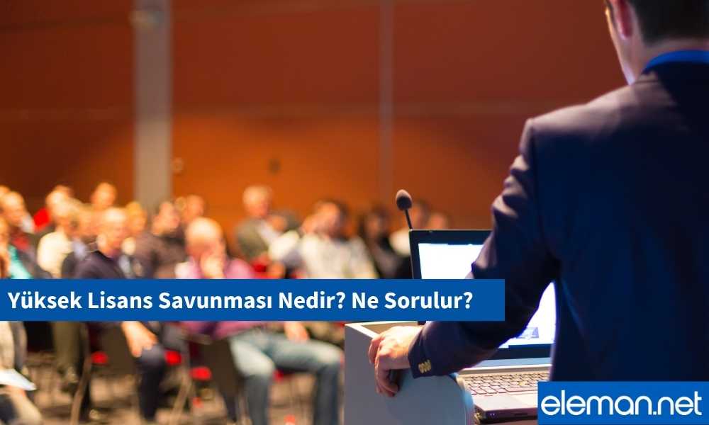 Yüksek Lisans Savunması